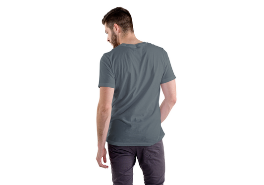 GREY COTTON T-SHIRT