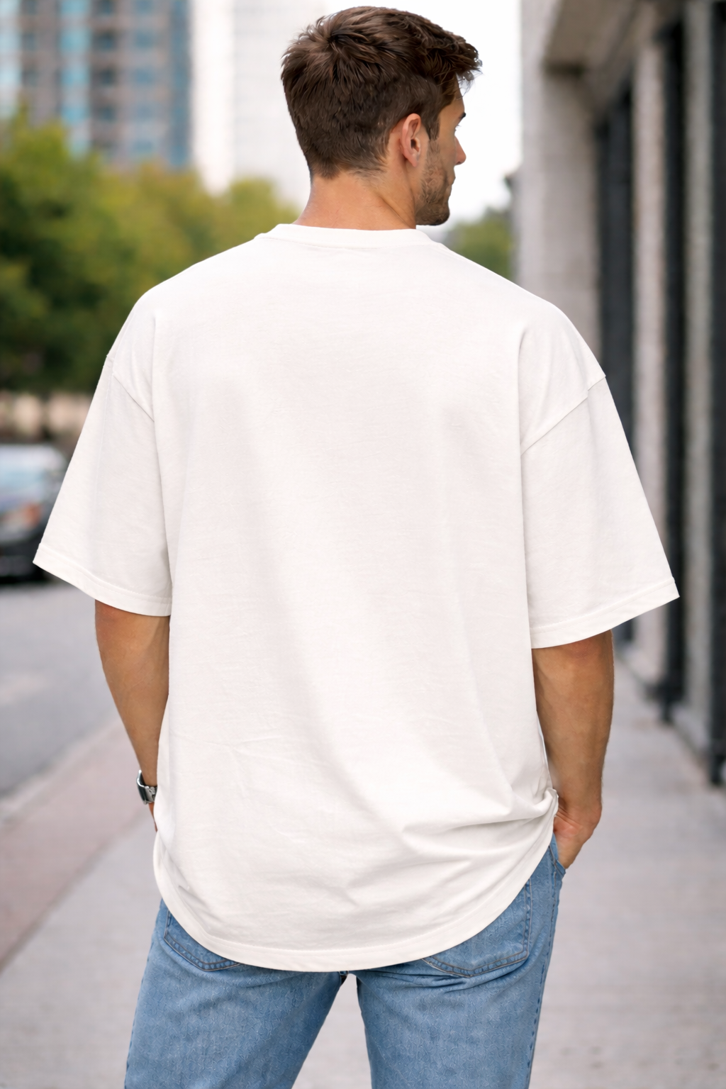 Off-White Oversized Mustang Graphic T-Shirt