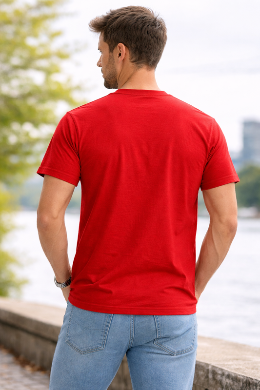 RED 180GSM Premium Regular Fit T-Shirt