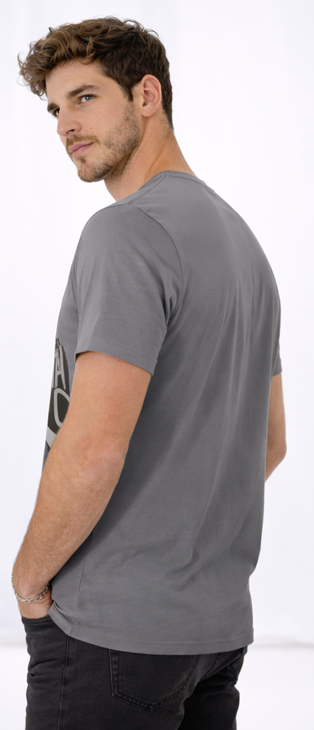 MASTER GRAPHIC PRINTED T-SHIRT - GREY