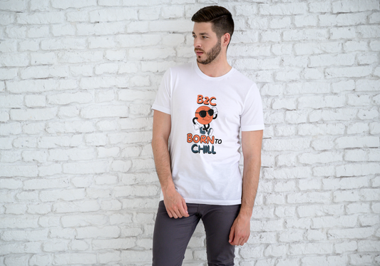 BRON TO CHILL GRAPHIC PRINTED T-SHIRT - WHITE