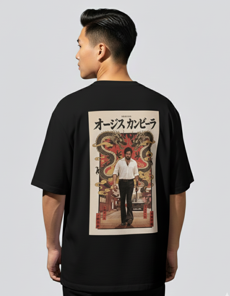 OG GRAPHIC PRINT OVERSIZED T-SHIRT - WHITE