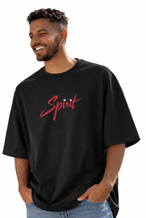 SPIRIT GRAPHIC PRINT OVERSIZED T-SHIRT - WHITE