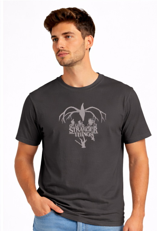 THE UPSIDE WITHIN | STRANGER THINGS GRAPHIC PRINTED REGULAR FIT T-SHIRT