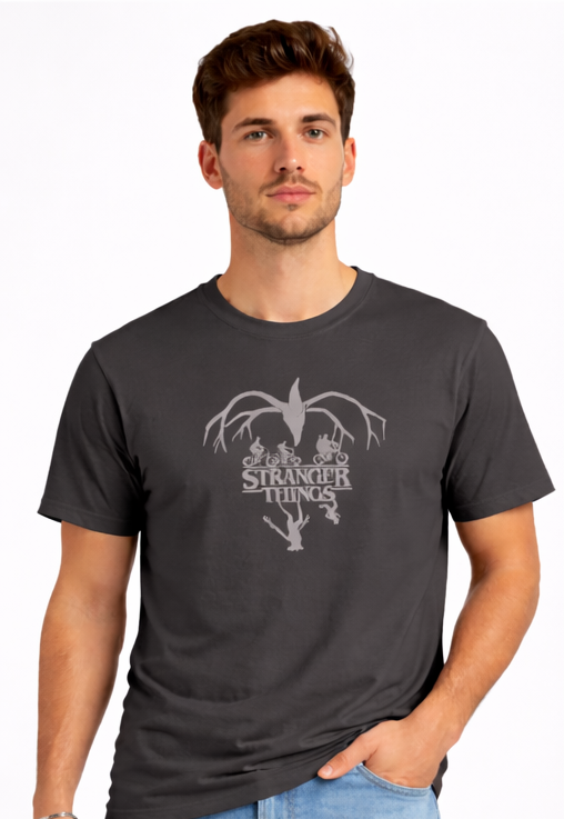 THE UPSIDE WITHIN | STRANGER THINGS GRAPHIC PRINTED REGULAR FIT T-SHIRT
