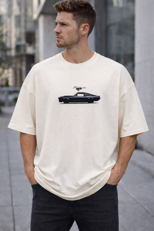 Off-White Oversized Mustang Graphic T-Shirt