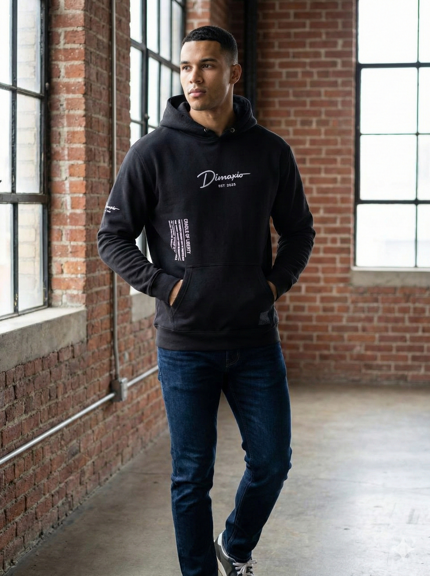 Panther Graphic Print Hoodie