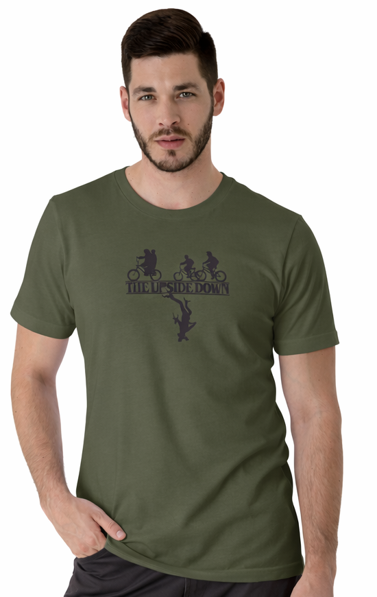 THE UPSIDE DOWN | STRANGER THINGS GRAPHIC PRINTED REGULAR FIT TSHIRT