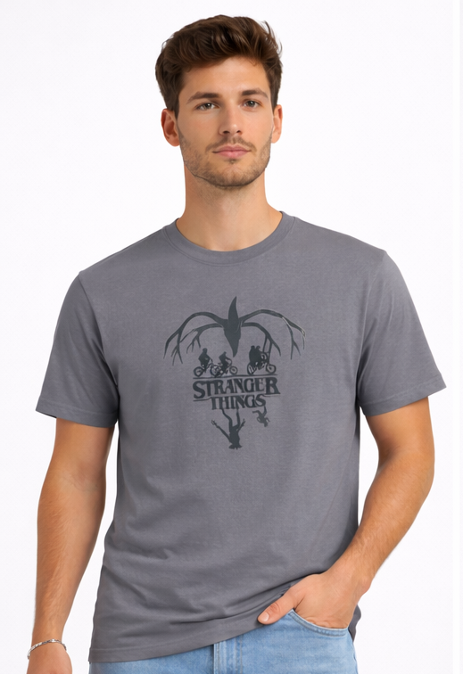 THE UPSIDE WITHIN | STRANGER THINGS GRAPHIC PRINTED REGULAR FIT T-SHIRT