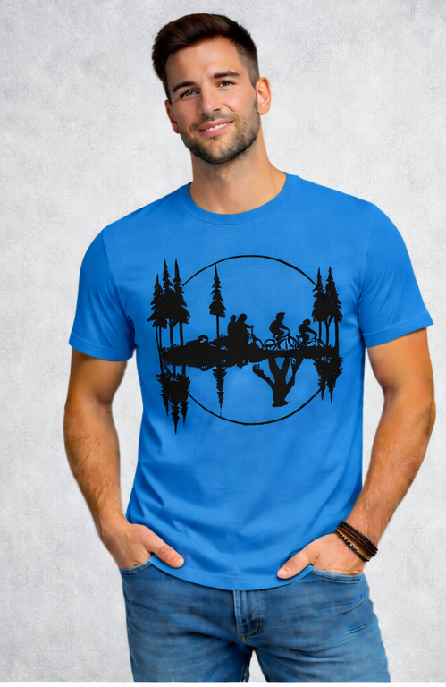 THE SILENT RIDE | STRANGER THINGS GRAPHIC PRINTED REGULAR FIT T-SHIRT