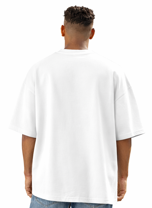SPIRIT GRAPHIC PRINT OVERSIZED T-SHIRT - WHITE