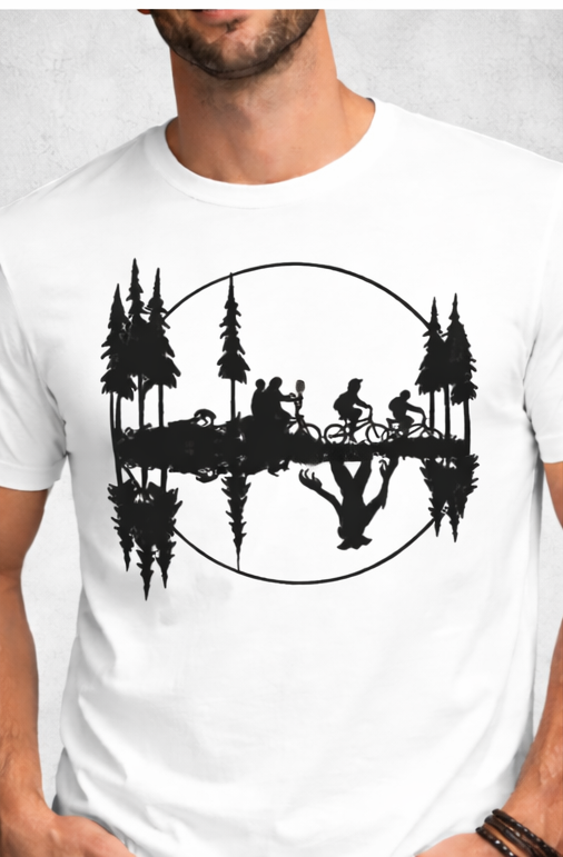 THE SILENT RIDE | STRANGER THINGS GRAPHIC PRINTED REGULAR FIT T-SHIRT