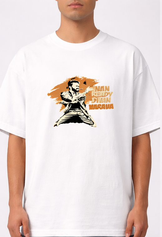 LEO GRAPHIC PRINT OVERSIZED T-SHIRT - BLACK