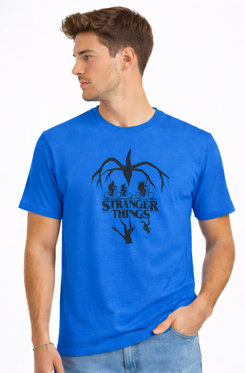 THE UPSIDE WITHIN | STRANGER THINGS GRAPHIC PRINTED REGULAR FIT T-SHIRT