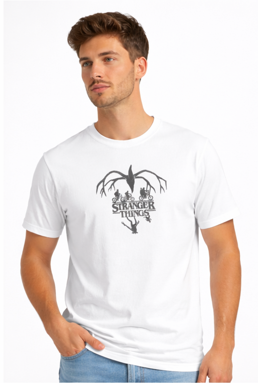 THE UPSIDE WITHIN | STRANGER THINGS GRAPHIC PRINTED REGULAR FIT T-SHIRT