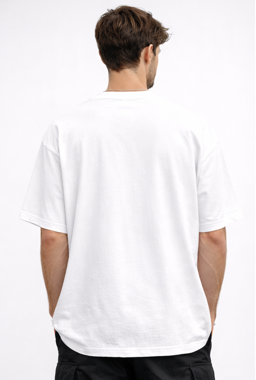 HELLFIRE CLUB | STRANGER THINGS GRAPHIC PRINTED OVERSIZED T-SHIRT